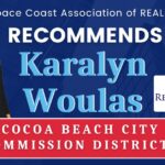 Karalyn Woulas recommended for Cocoa Beach City Commission District 5 by the Space Coast Association of REALTORS blog img